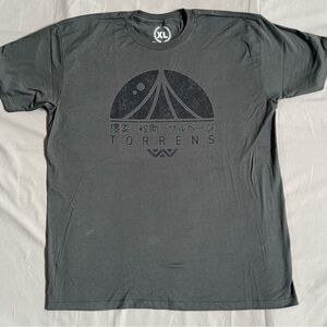 Men’s Teepublic Alien Torrens Grey Graphic T-shirt‎ Size XL